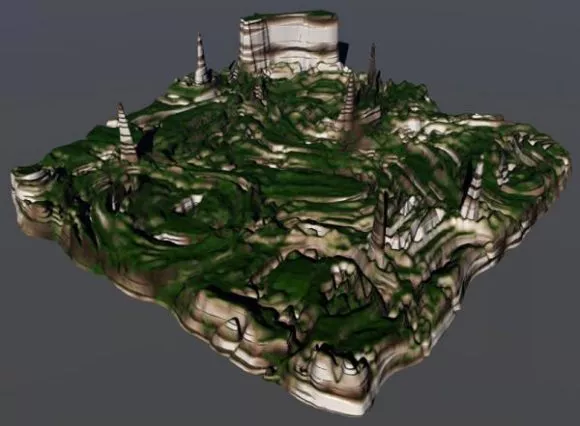 Grass Landscape 3d model Grass Landscape 3d model