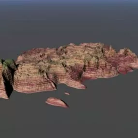 Canyon Mountain Landscape 3d model