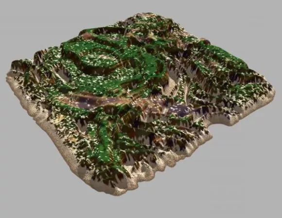 Small Grass Bush 3d model