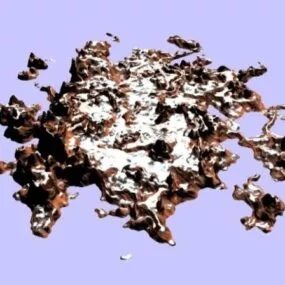 Snow Rock Cliff Landscape 3d model