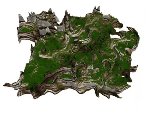 Rock Landscape Cliff Terrain 3d model Rock Landscape Cliff Terrain 3d model