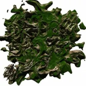 Grass Rock Terrain Landscape 3d model