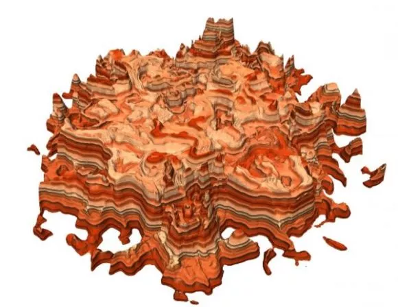 Gaming Snow Mountain Terrain 3d model