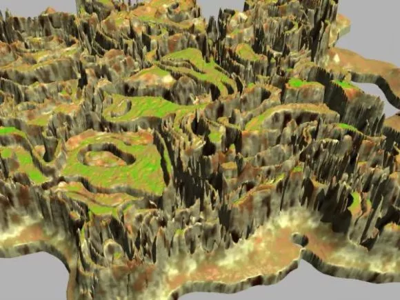 Stone Mountain Terrain 3d model Stone Mountain Terrain 3d model