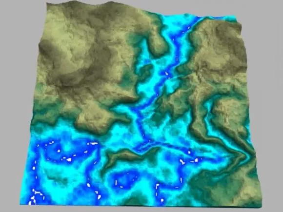 Sea Island Gaming Map Terrain 3d model Sea Island Gaming Map Terrain 3d model