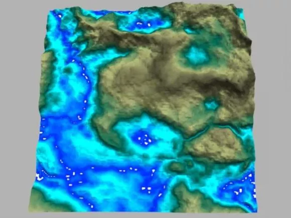 Mud Terrain 3d model