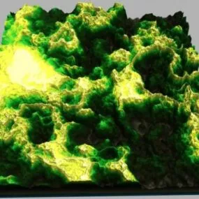 Green Mountain Terrain 3d model