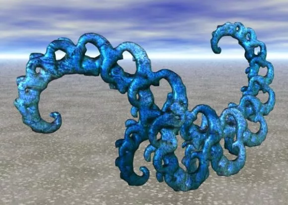 Ovals Shape Decoration 3d model