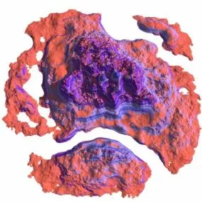 Purple Rock Mars Terrain 3d model
