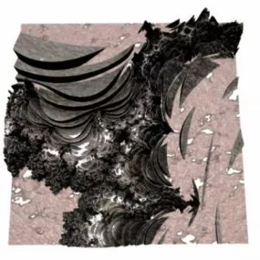 Crack Iron Abstract Shape 3d model
