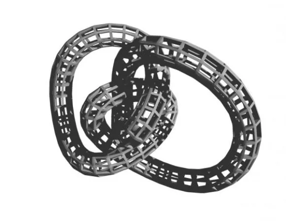 Curved Geometric Shape Decoration 3d model Curved Geometric Shape Decoration 3d model