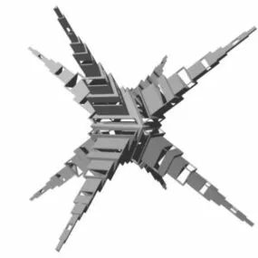 Star Geometric Shape Decoration 3d model