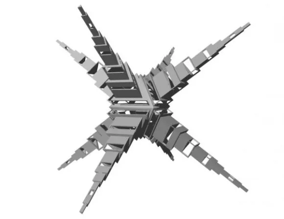 Star Geometric Shape Decoration 3d model Star Geometric Shape Decoration 3d model