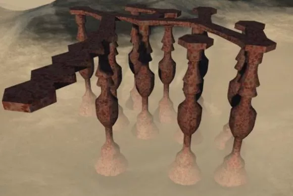 Walkway Shape Decoration 3d model Walkway Shape Decoration 3d model