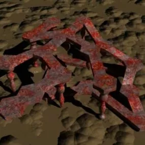 Pathway Shape Decoration 3d model