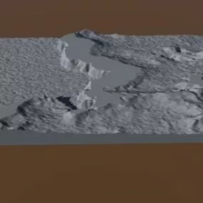 Land Terrain Landscape 3d model