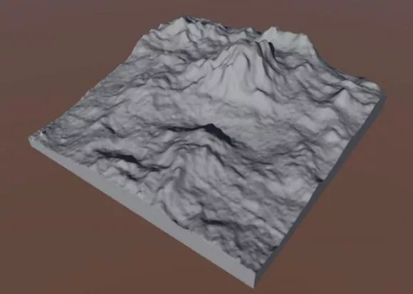 Grey Rock Mountain 3d model