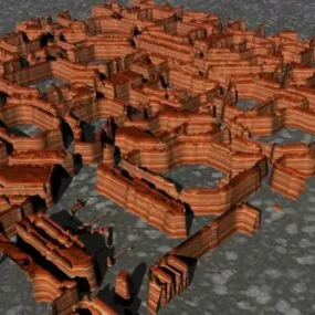 Rock Maze 3d model