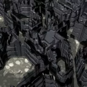 Maze Rock Building 3d model