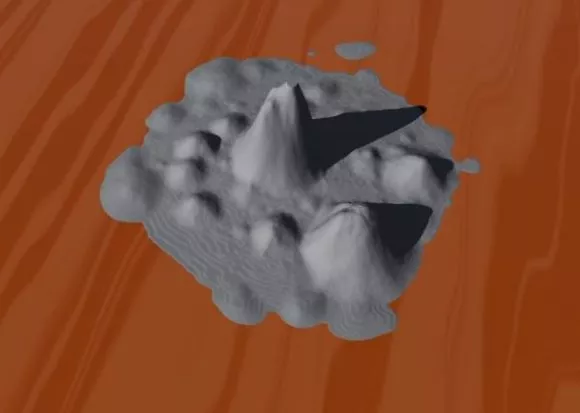 Desert Mountain Terrain 3d model