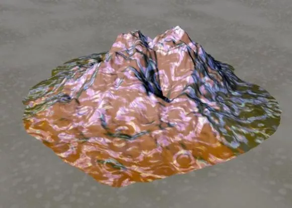 Single Mountain Landscape 3d model Single Mountain Landscape 3d model