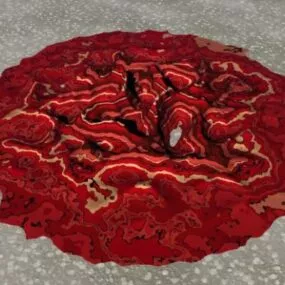 Red Terrain Landscape 3d model