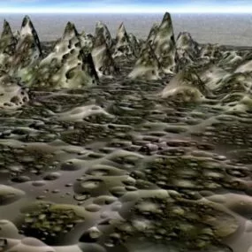 Rock Mountain Landscape 3d model
