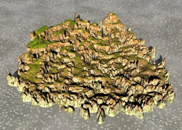 Grey Rock Mountain 3d model