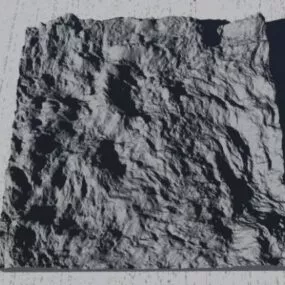 Moon Planet Mountain Landscape 3d model