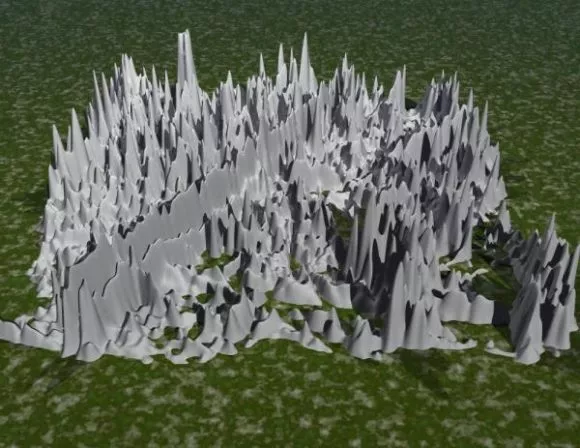 Terrain Shape 3d model Terrain Shape 3d model