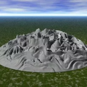 Abstract Grey Terrain 3d model