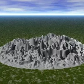 Terrain Shape Block 3d model