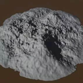 Planet Moon Terrain 3d model
