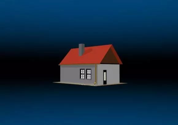 Wood House On Tree In Jungle 3d model