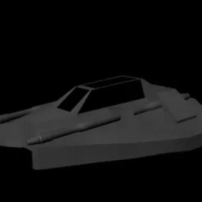 Snow Speeder Vehicle 3d model