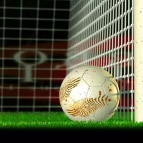 Golden Soccer Ball 3d model