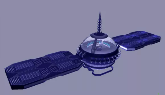 Scifi Station Sphere With Wings 3d model Scifi Station Sphere With Wings 3d model