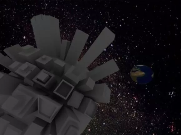 Spaceship Flying 3d model