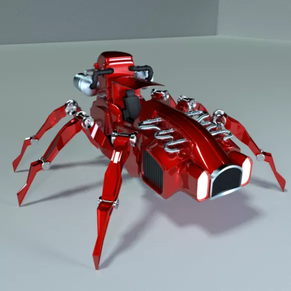 Bot Spider, Small Animal Robot 3d model