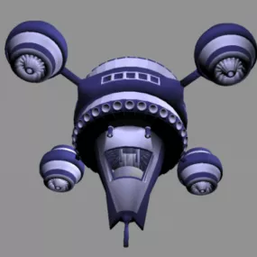 Drone Aircraft Futuristic Plane 3d model
