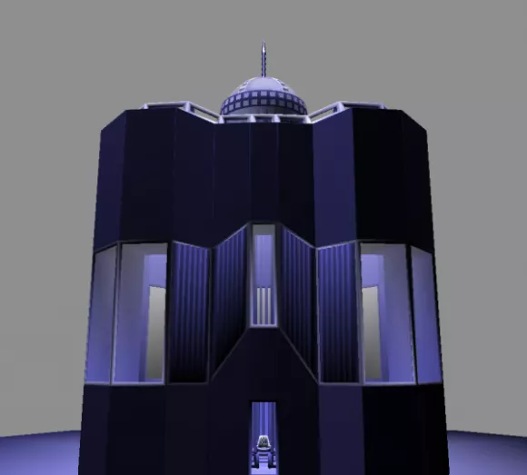 Scifi Station Silo 3d model Scifi Station Silo 3d model