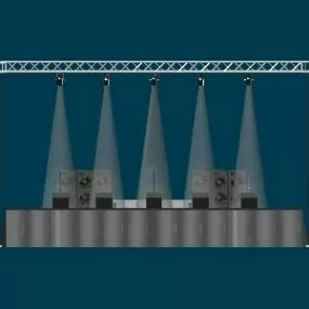 Stage Building Set 3d model
