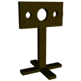 Stand Holder Iron Shape Decoration 3d model