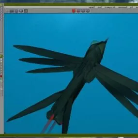 Futuristic Scifi Birdx Spacecraft 3d model