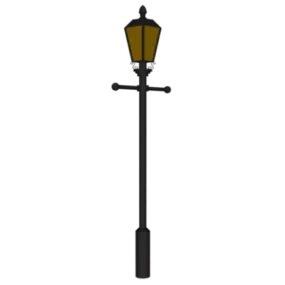 Vintage Streetlight 3d model