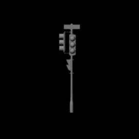 Lowpoly Traffic Light 3d model