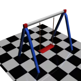 Swing Playground Equipment 3d model