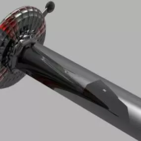 Samurai Black Sword 3d model