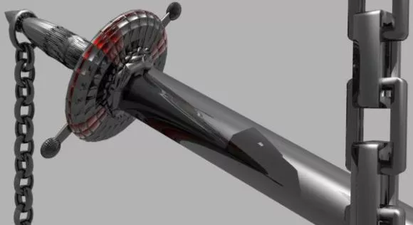 Samurai Black Sword 3d model Samurai Black Sword 3d model