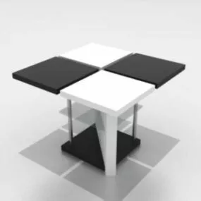 Table Furniture Golden Stand 3d model